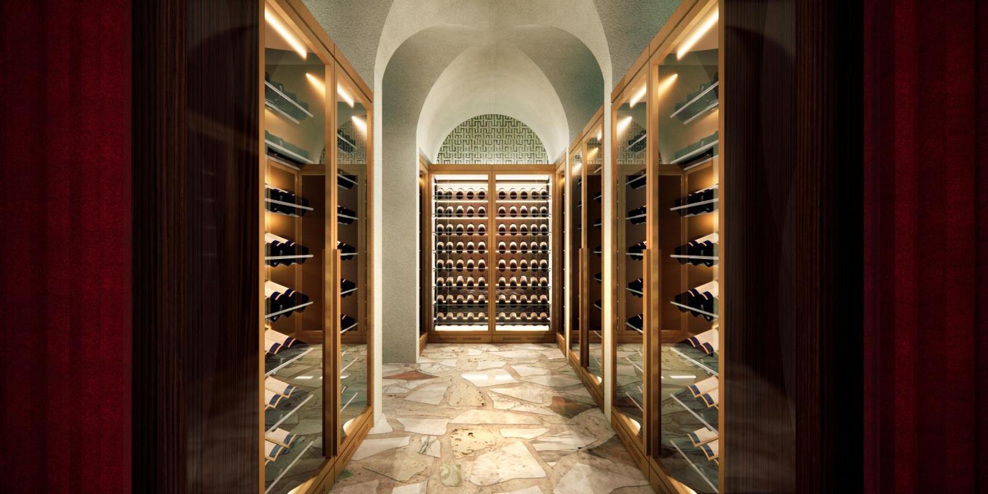Delano Dubai At Bluewaters Hotell Exteriör bild Wine cellar