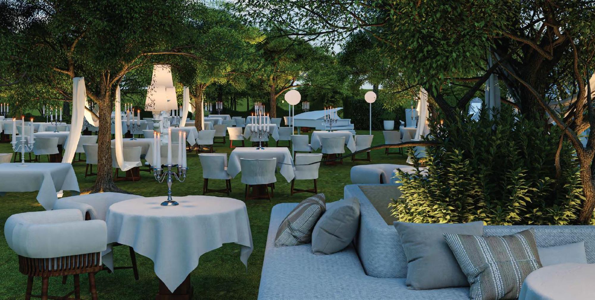 Delano Dubai At Bluewaters Hotell Exteriör bild The Garden