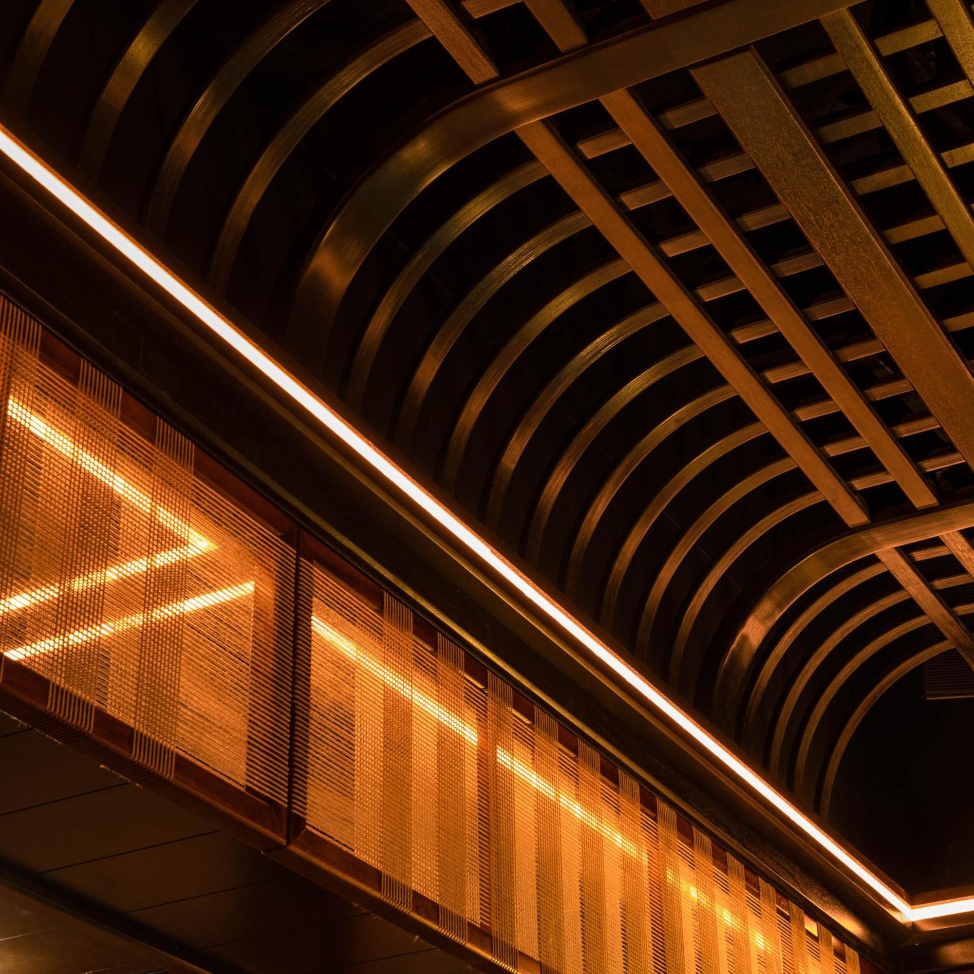 Delano Dubai At Bluewaters Hotell Exteriör bild The ceiling of the station